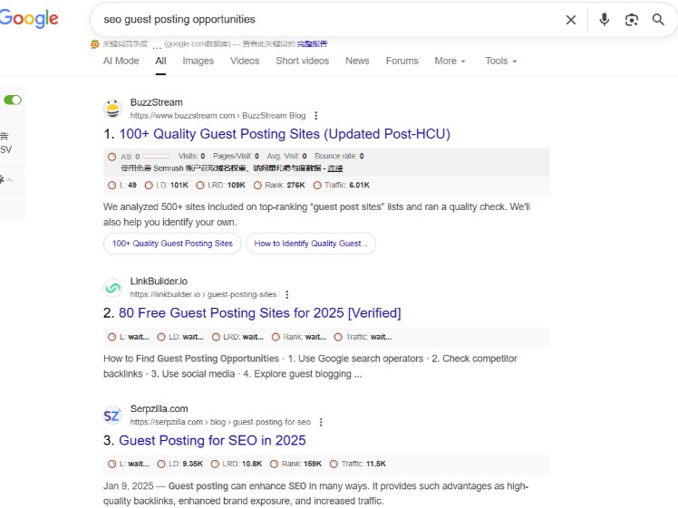 guest posting search